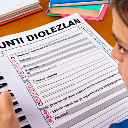 **

Prompt: A student analyzing feedback on a graded exam paper. Close-up on the paper highlighting positive comments ("punti di forza") and areas for improvement ("punti di debolezza"). The student appears thoughtful and motivated, with a notebook open for creating an action plan. Background: A brightly lit study space with books and stationery, suggesting a proactive approach to learning. Keywords: studio, feedback, miglioramento, esame, Italia.

**